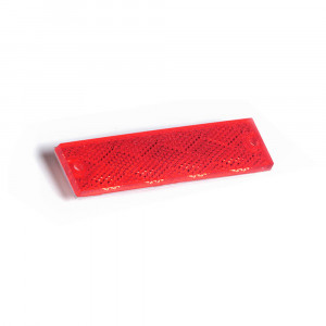 Minireflectores rectangulares adhesivos / de montaje con tornillo, Rojo