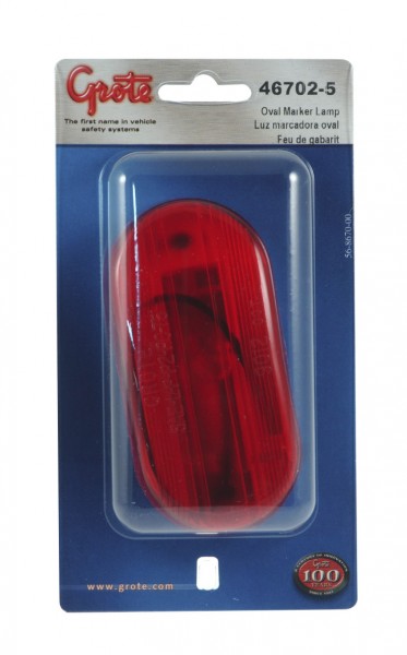 46702-5 - Single-Bulb Oval Clearance Marker Lights, Optic Lens