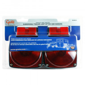 Beleuchtungs-Kit mit LED-Bremslicht/Schlussleuchte/Blinker für Anhänger,  oval, versenkbar