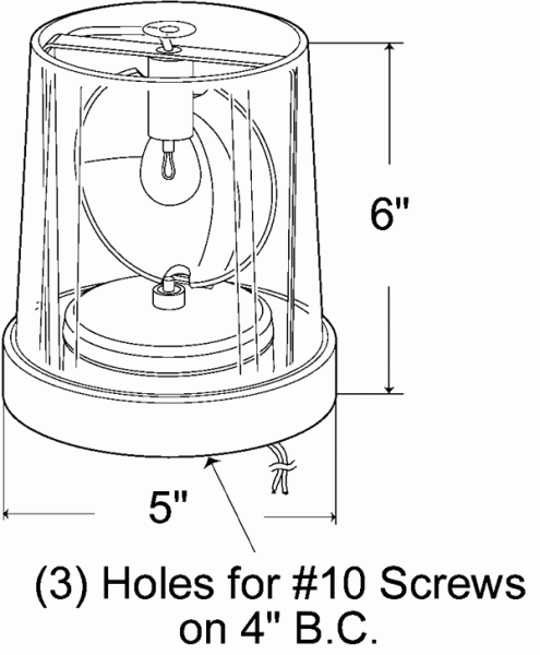 76162 - Rotating Beacons, Permanent Mount - CDI Technology LLC.,