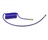 15' Heavy-Duty Coiled Air Hose Assembly, Blue #11-318