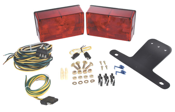 65312 - Submersible Compact Trailer Lighting Kit, Red